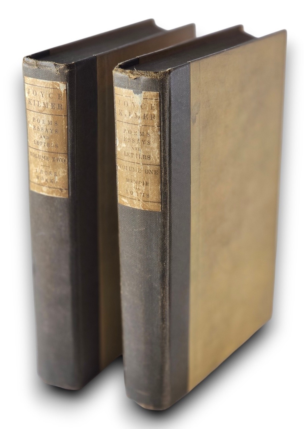 1932 Joyce Kilmer (1886-1918) Poems, Essays and Letters in Two Volumes
