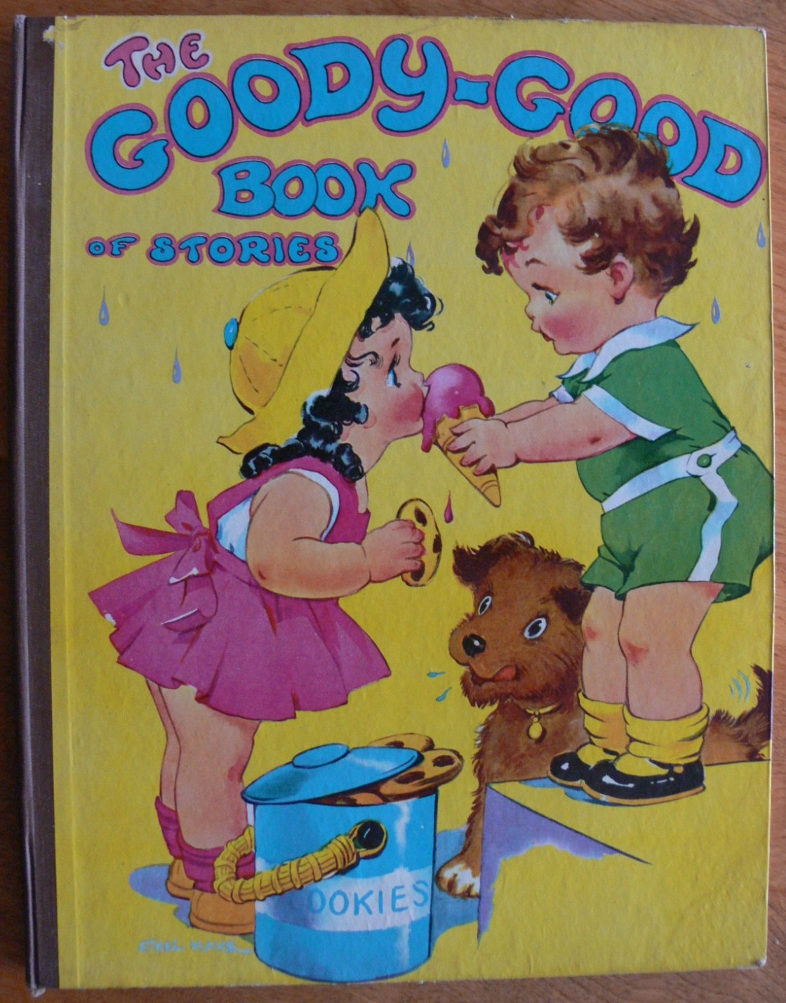 Vintage Saalfield Book ~ THE GOODY-GOOD BOOK OF STORIES w/dj ~ Ethel Hays