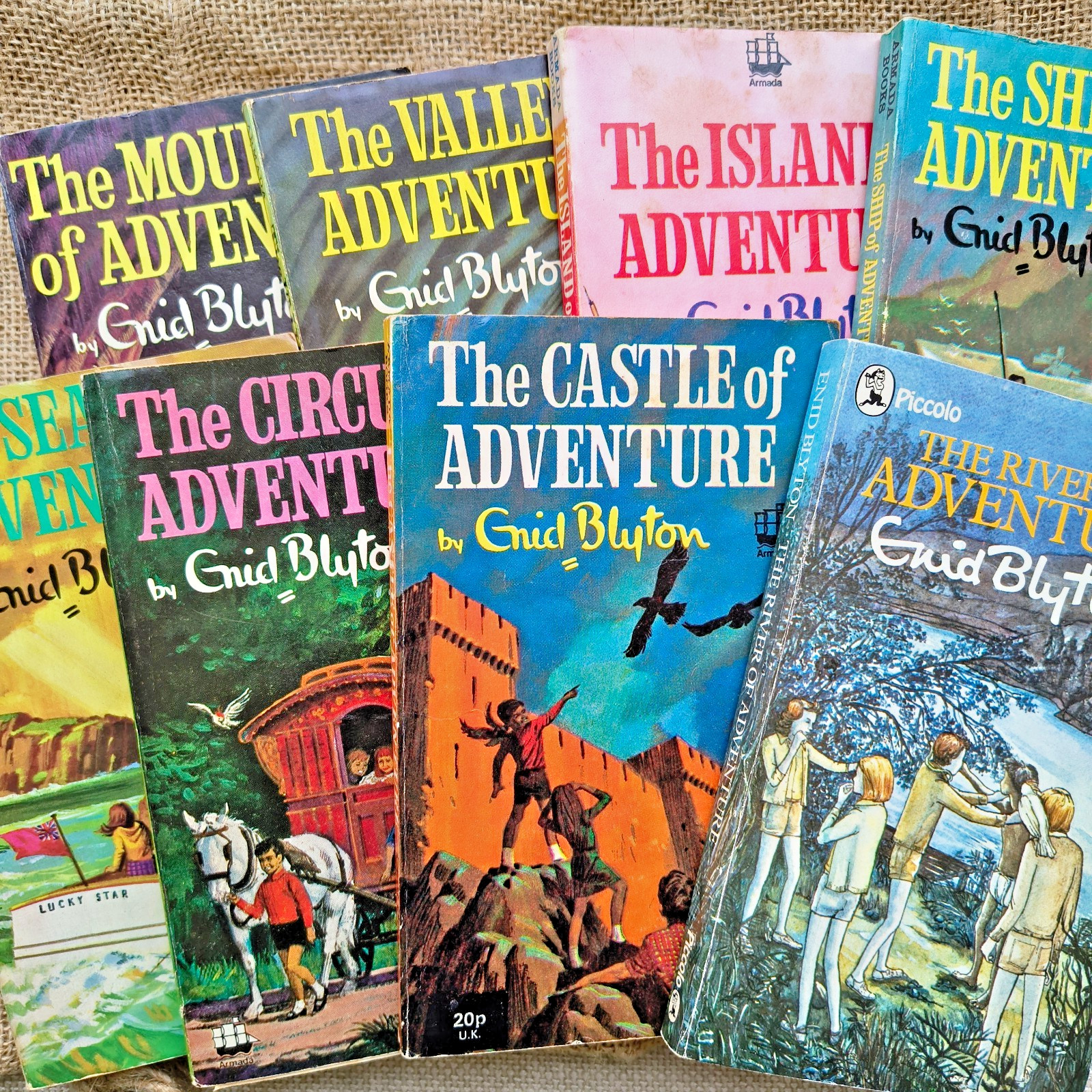 Enid Blyton Adventure Series Book Collection The Adventure Of 8 Book Job Lot