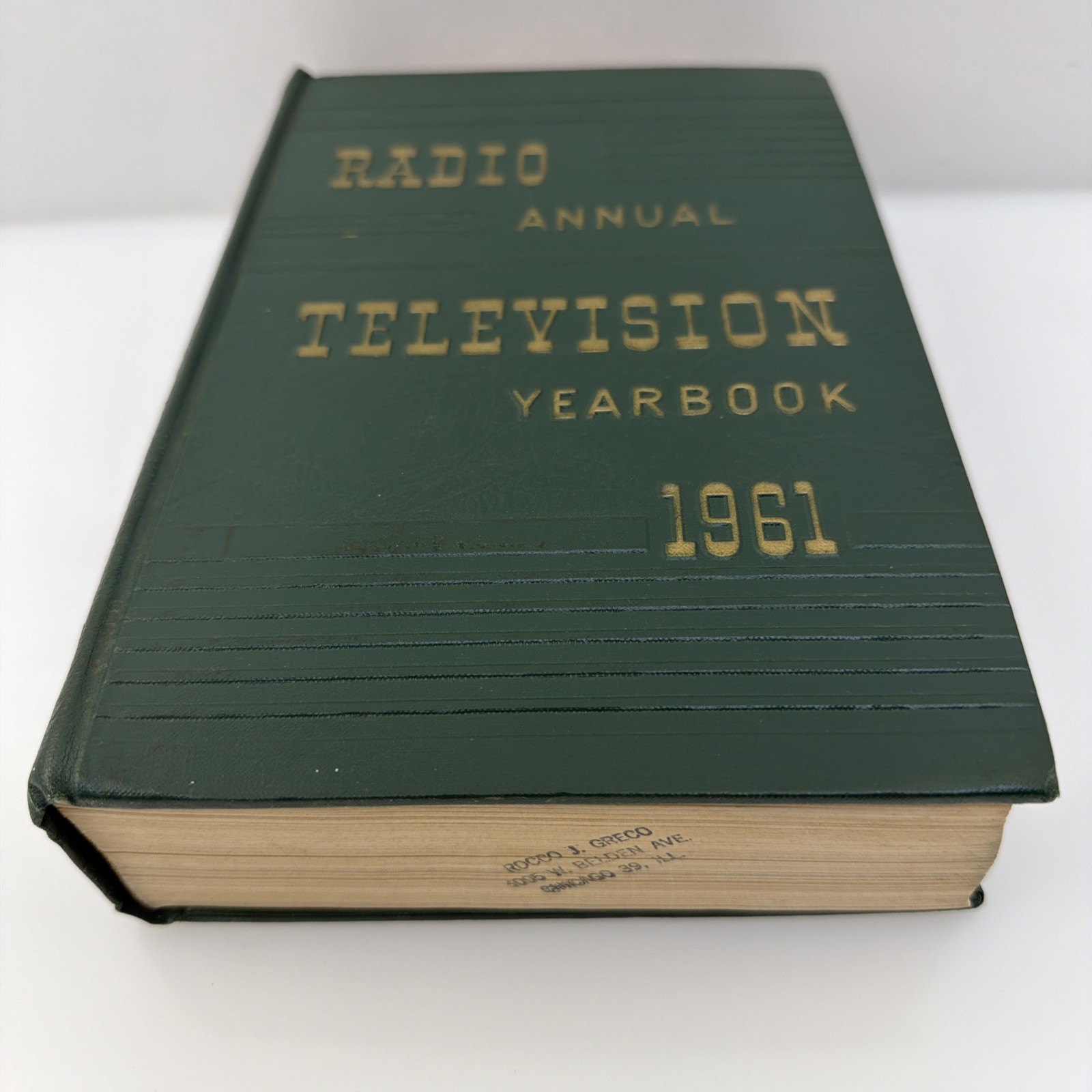 1961 Radio Annual TV Yearbook Chicago Musician Provenance WGN WAIT Marked