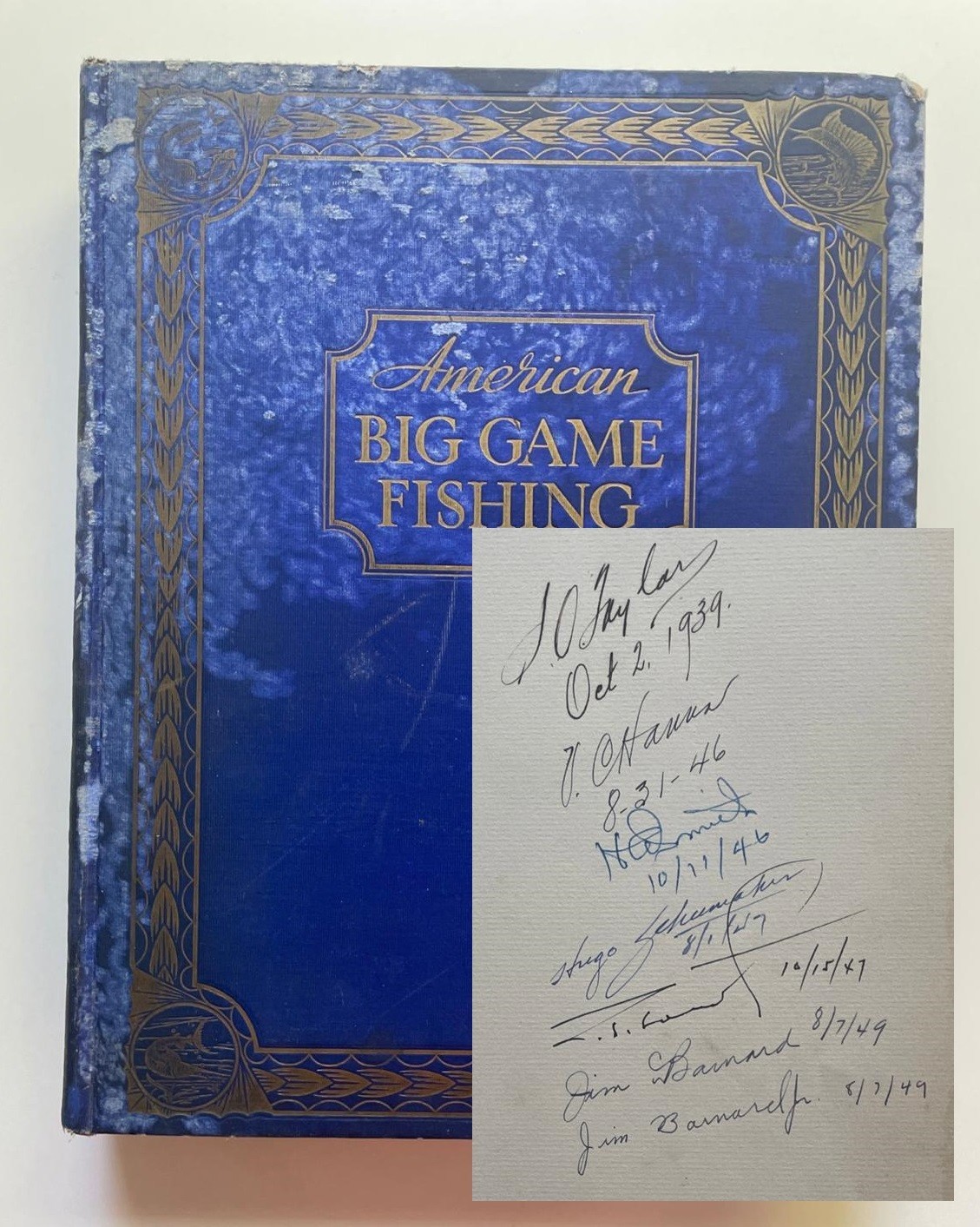 American Big Game Fishing 1935 Derrydale Press 1st Ed Hemingway Signed Provenanc