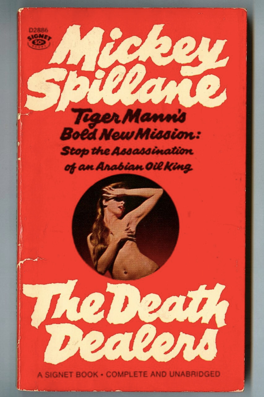 The DEATH DEALERS by Mickey Spillane! TIGER MANN! Vintage 1966 Signet Paperback!