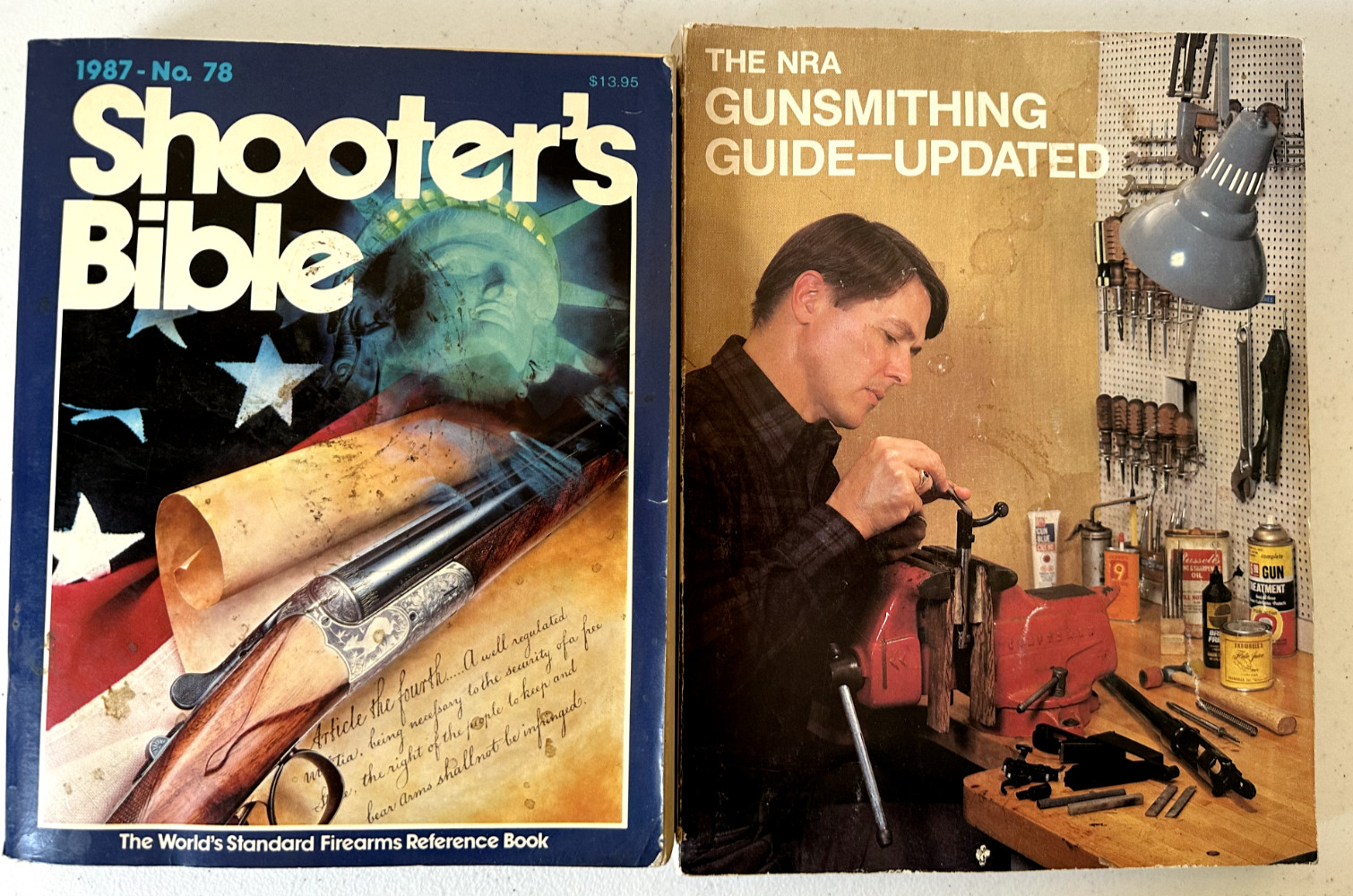 Gunsmithing Guide NRA 1982 + Shooter’s Bible 1987 guns firearms manual repair PB