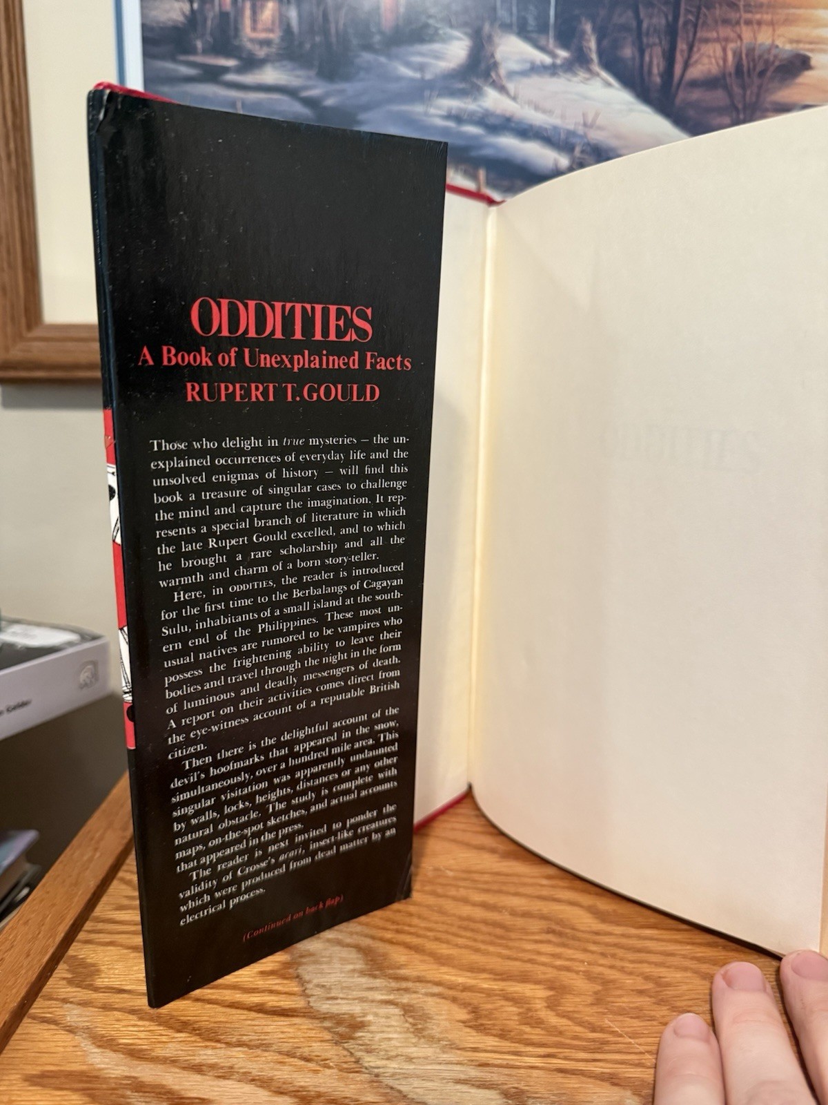 Oddities, Unexplained Facts by Rupert T. Gould HCDJ 1965 VG+