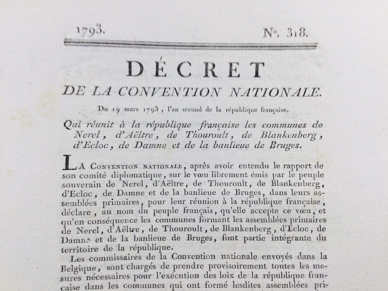 Blankenberge in 1793 Aalter Torhout Damme Bruges Brugge Pertuisot Belgium