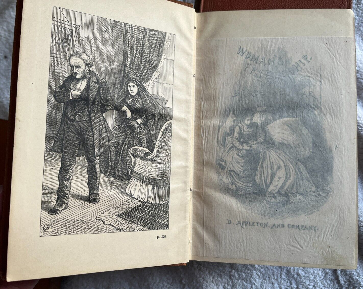 4 Grace Aguilar books set D. Appleton 1871-75 Home Scenes, Woman’s Friendship +