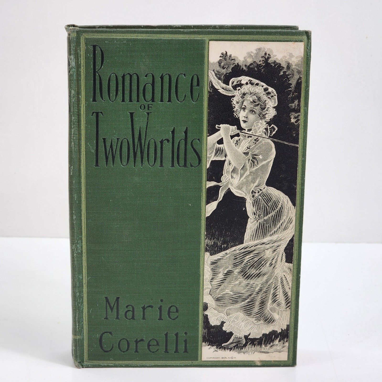 Antique Romance of Two Worlds Marie Corelli Hardback Book Hurst and Co