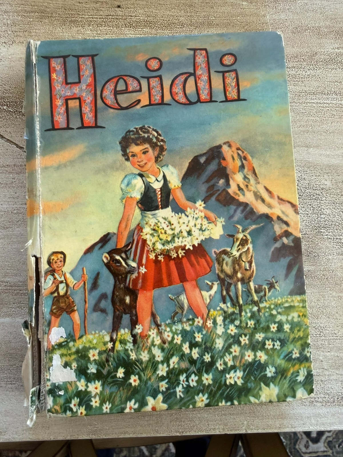 Heidi by Johanna Spyri Illus. Janet Smalley 1955 Hardcover Whitman Publishing