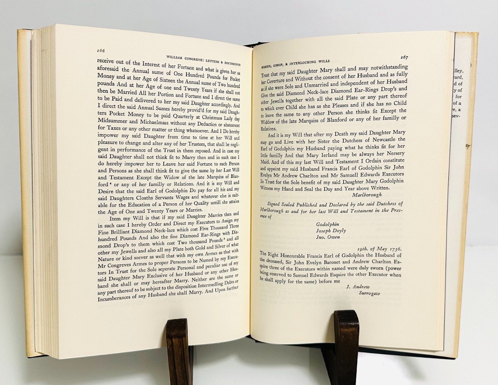 William Congreve: Letters & Documents (1964) 1st Ed by John C. Hodges -VERY GOOD