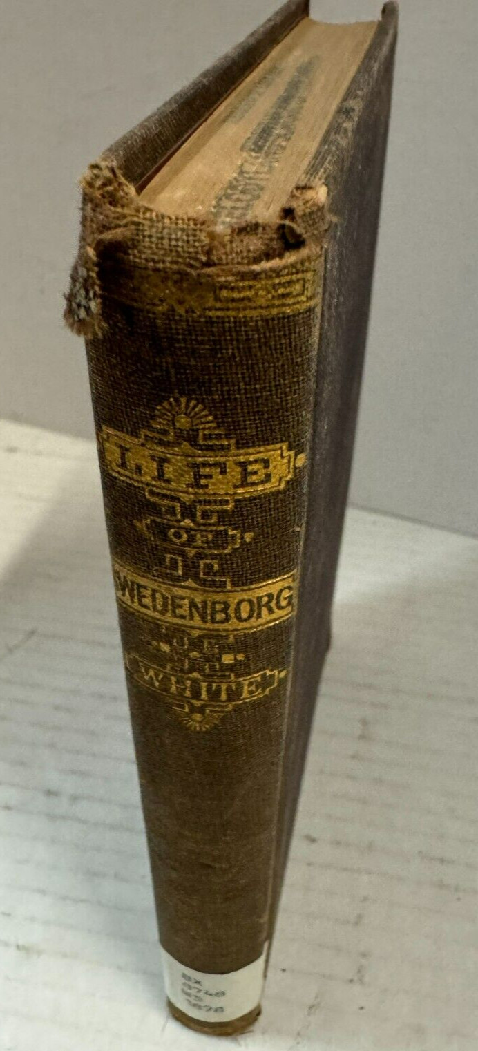 Life of Emanuel Swedenborg by William White 1878 Hardcover