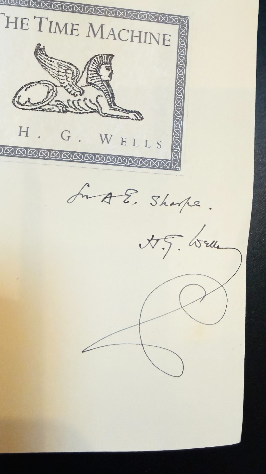 The Time Machine – First Edition, later edition- 1895 – H.G. Wells First Edition