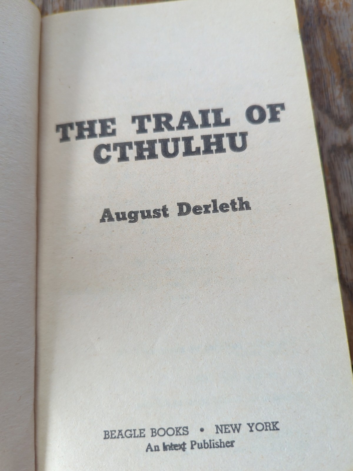 The Trail of Cthulhu by August Derleth 1st Printing (1971) Pulp Horror