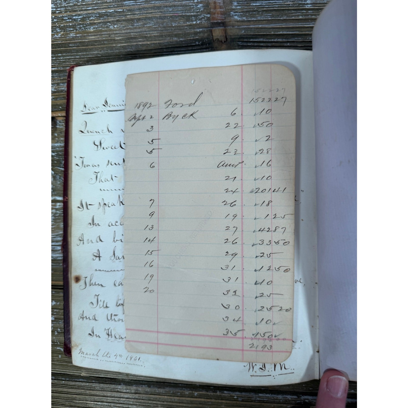 Antique Civil War Era 1860s Love’s Offering Friendship Album Handwritten Notes