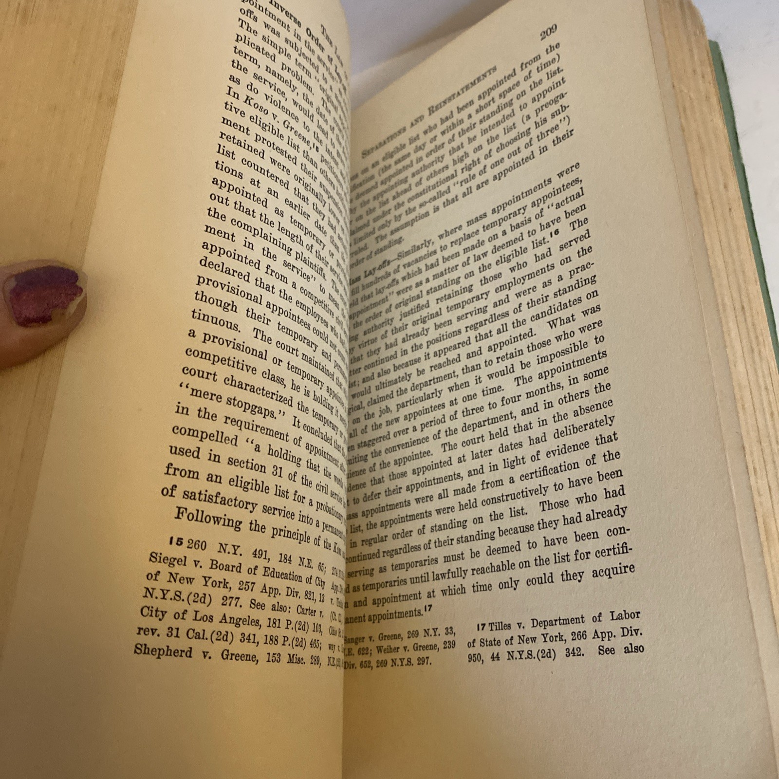 The Law Of Civil Service By H. Eliot Kaplan 1958