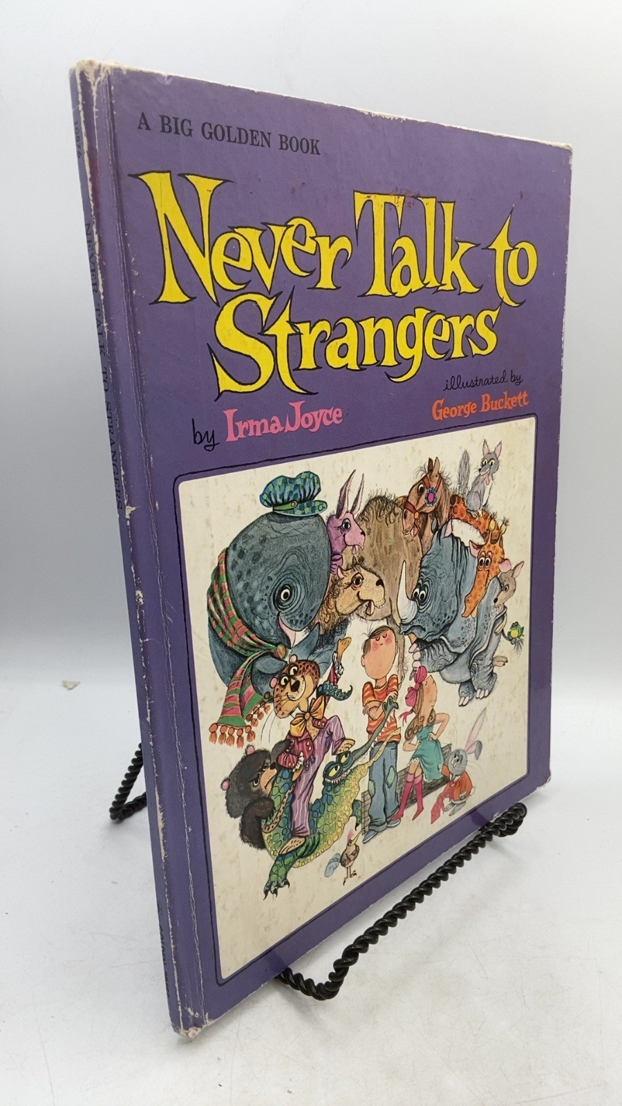 Never Talk to Strangers Irma Joyce Hardcover Fifth Golden Press Printing 1971