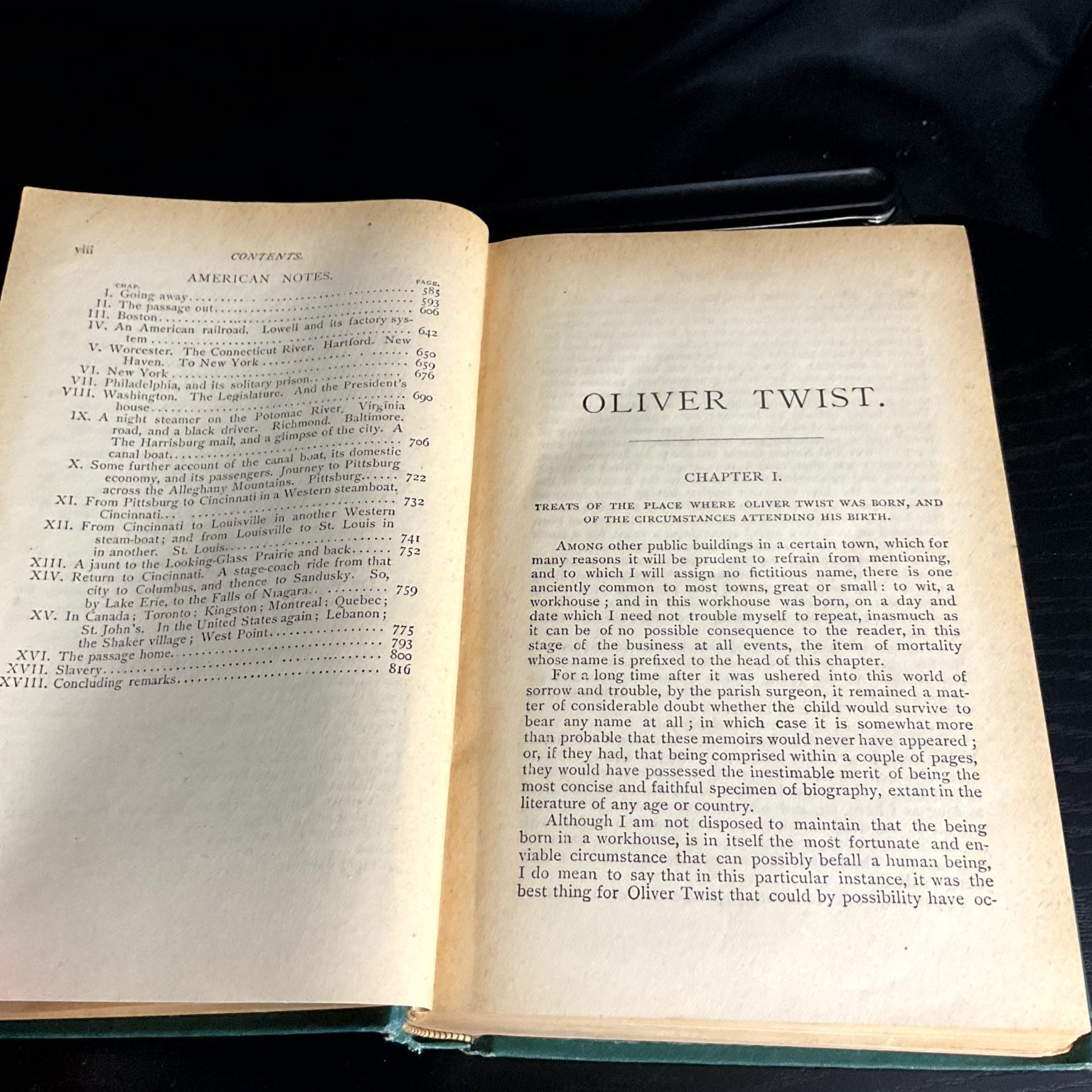 Oliver Twist, Pictures from Italy, American Notes Dickens Illustrated Antique