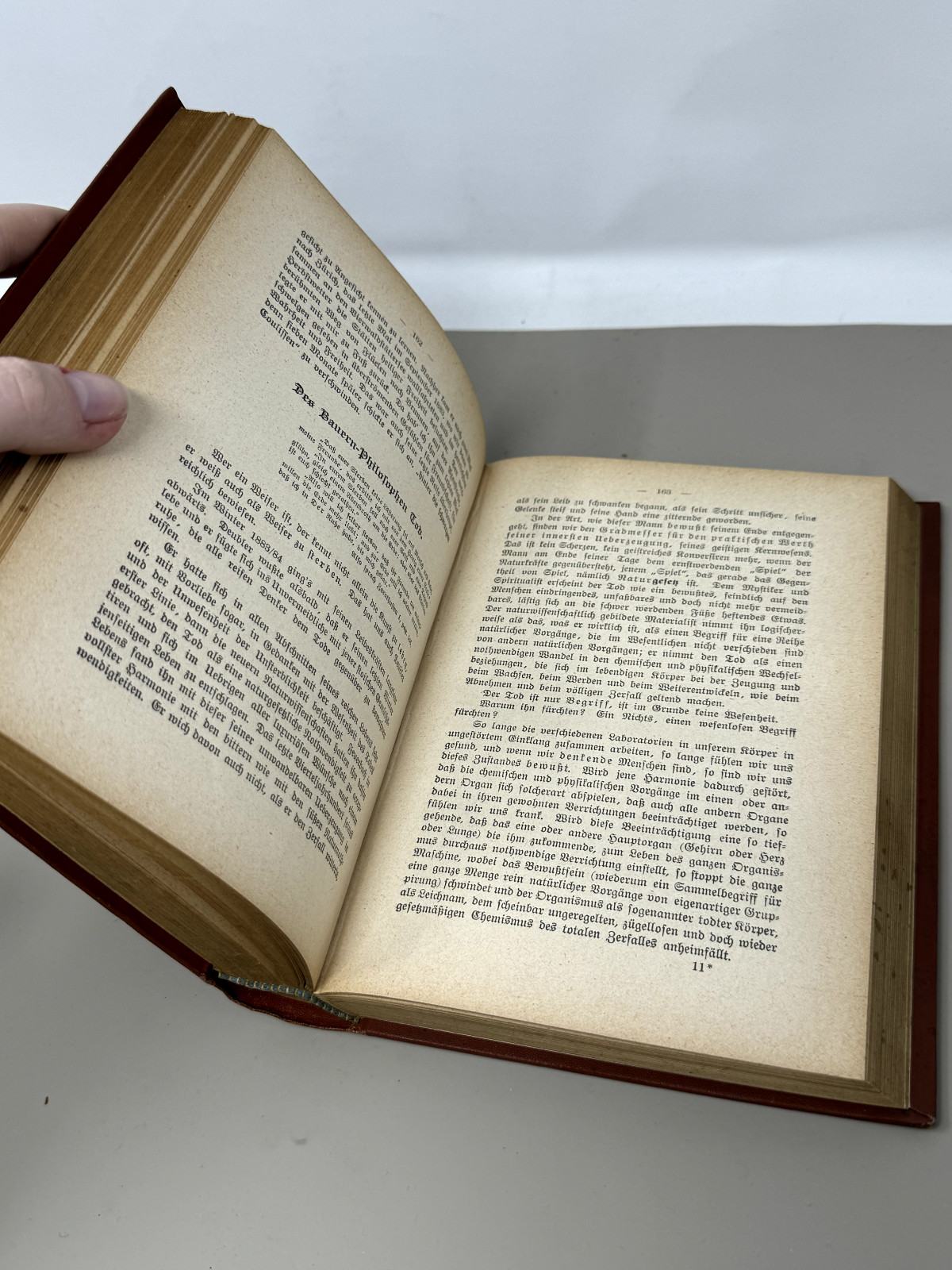 Antique German Language Circa 1800s Victorian Era Book Life and Science