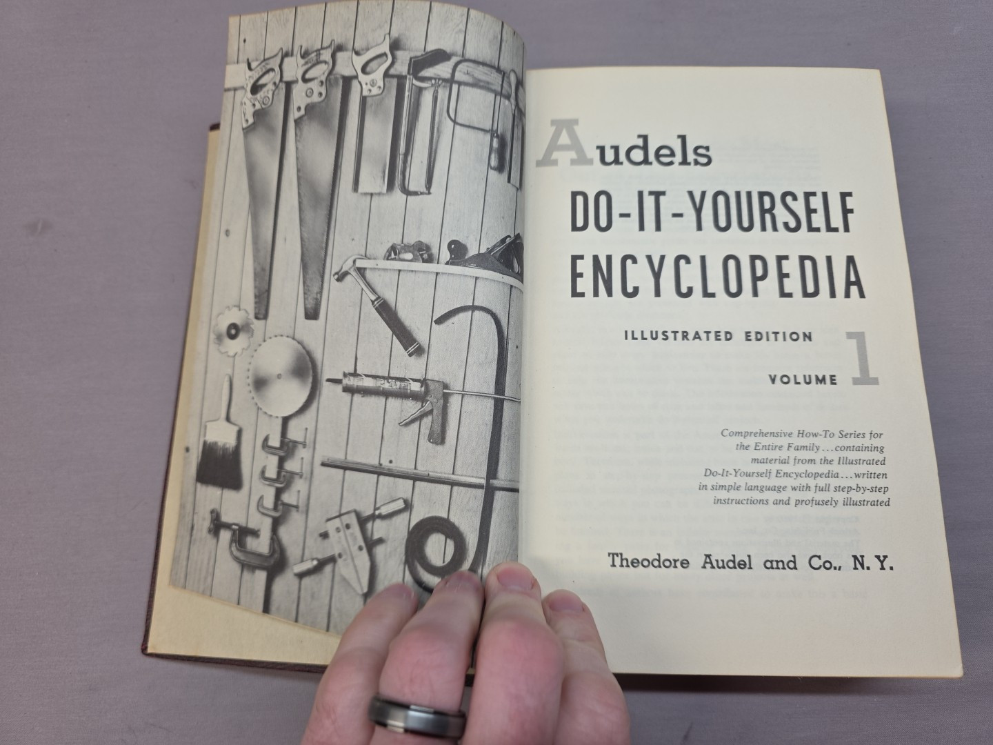 AUDELS DO-IT-YOURSELF Encyclopedia 2 Volume Set Hardbound Home Improvement 1960