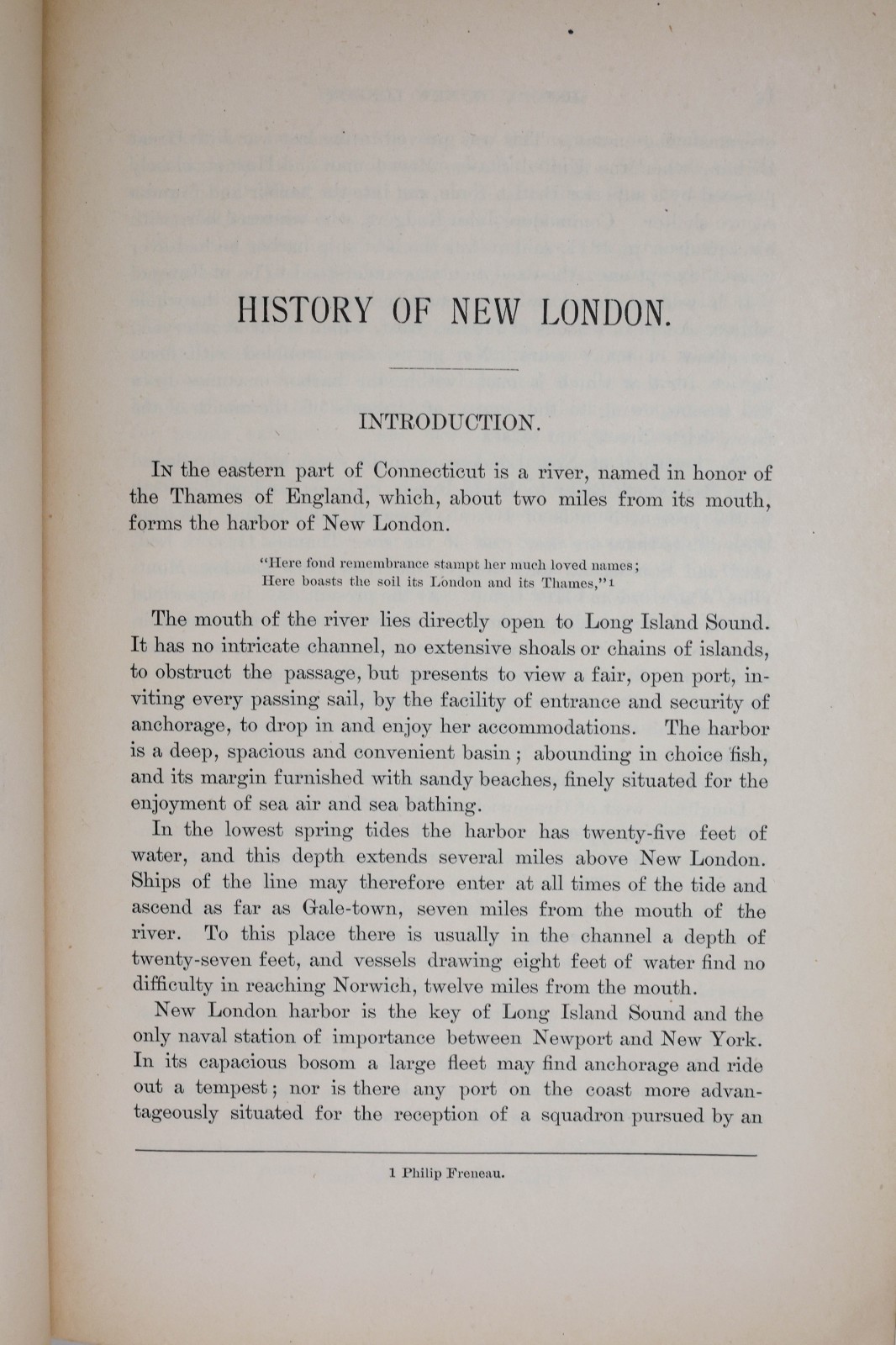 History Of New London Connecticut F. M. Caulkins 1860 Published H. D. UTLEY 1895
