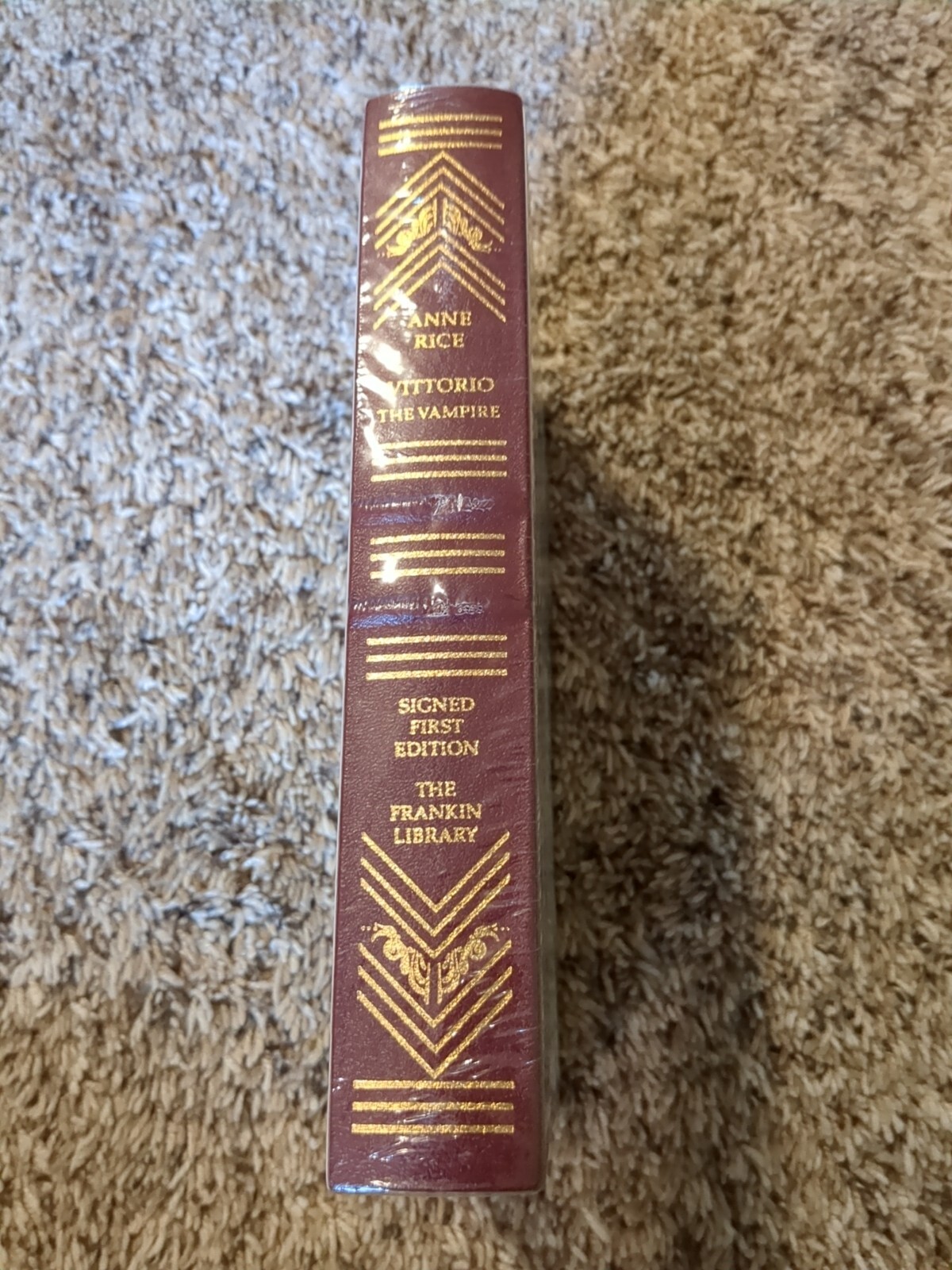 Franklin Library SIGNED Leatherbound Anne Rice Vittorio the Vampire, New SEALED!