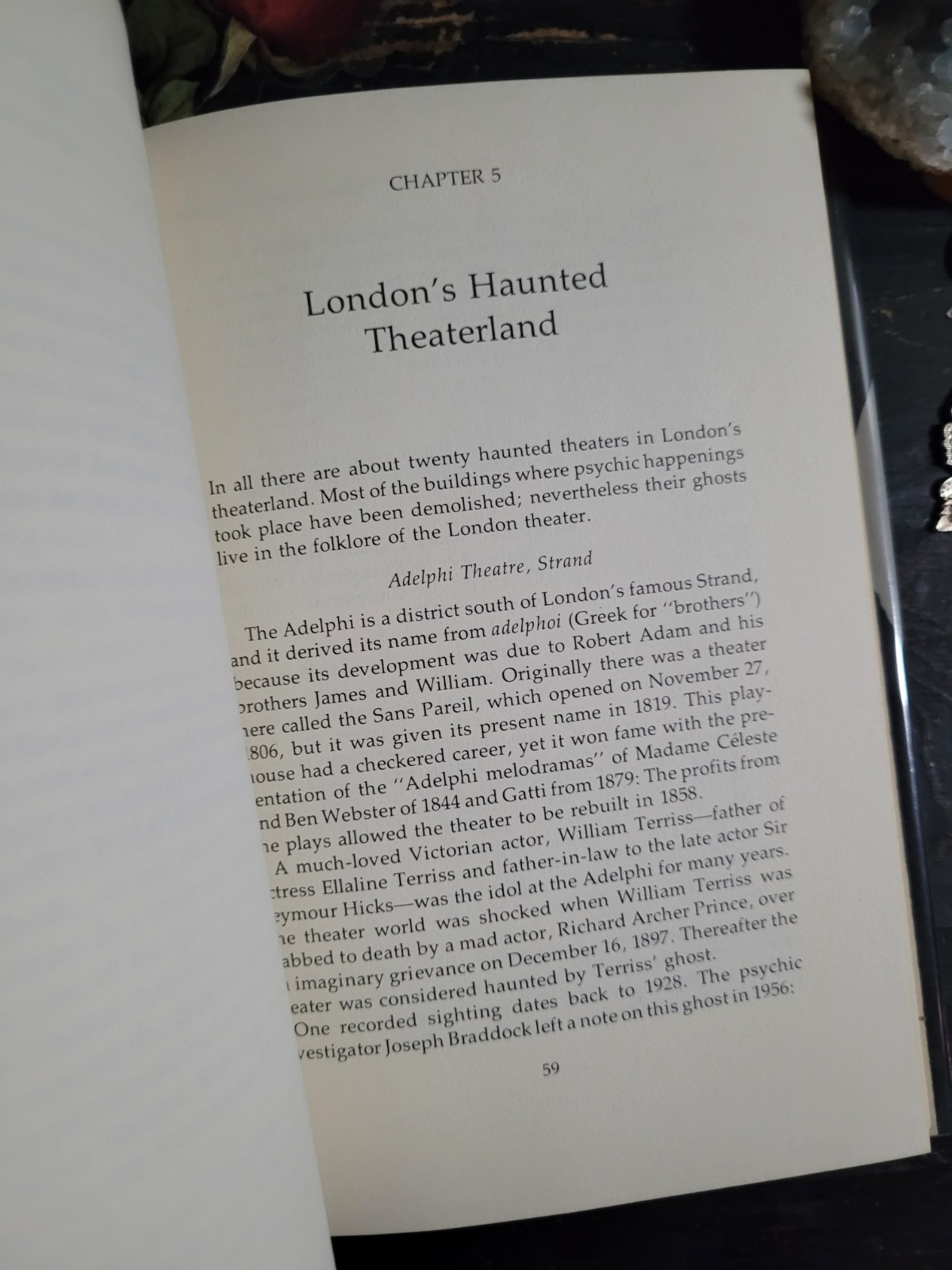 1977 Phantoms Of The Theater Brown – Vintage Ghosts Stories Book Famous Spirits