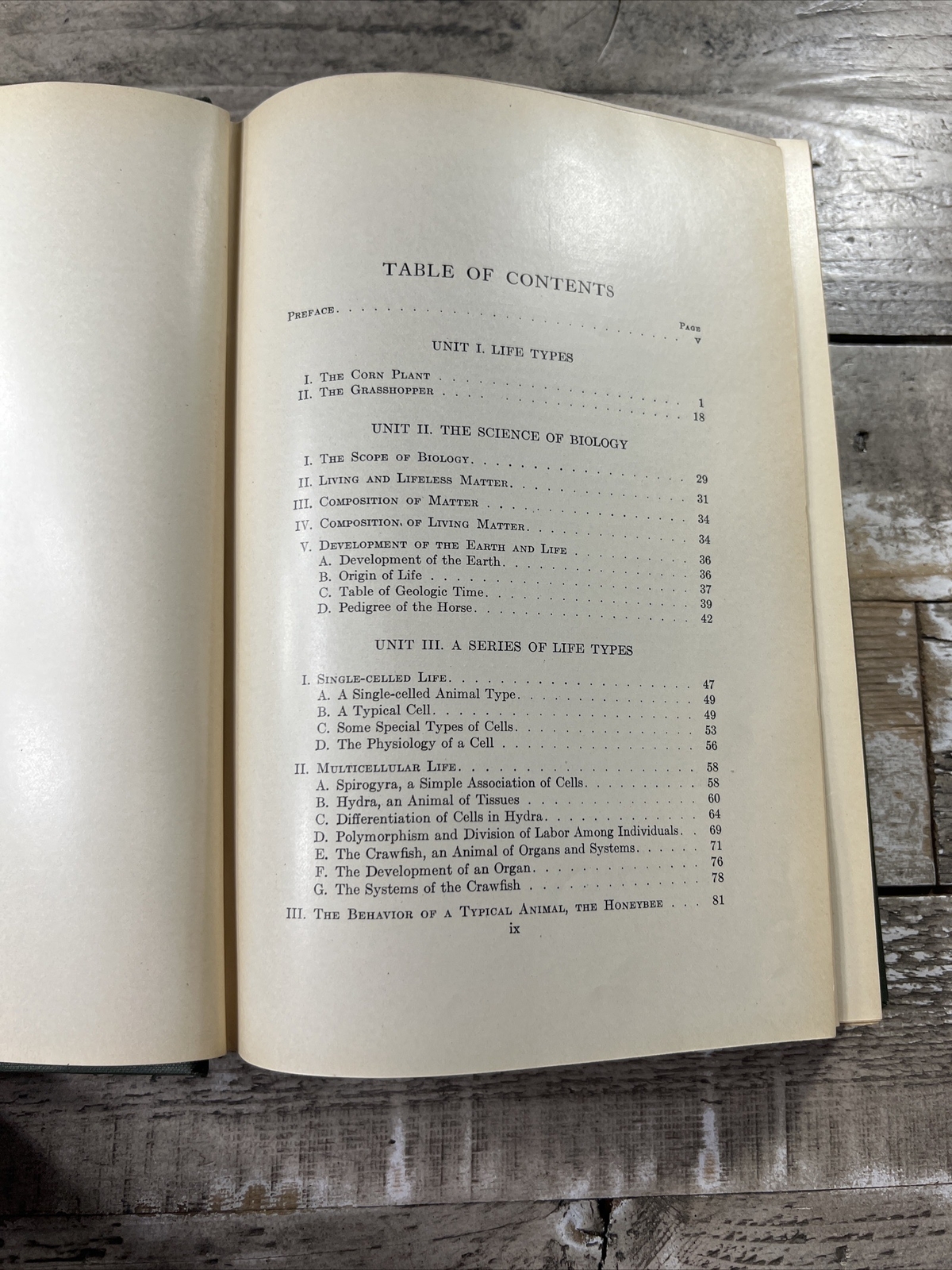 1928 Antique Science Textbook „Educational Biology“ Illustrated