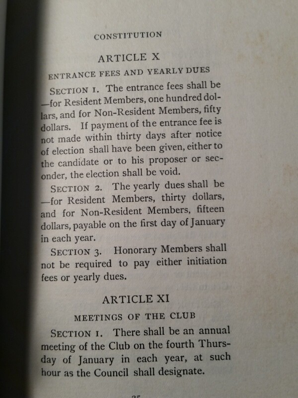 1906 The Grolier Club of the City of New York Ltd Ed of 500 Officer Member List