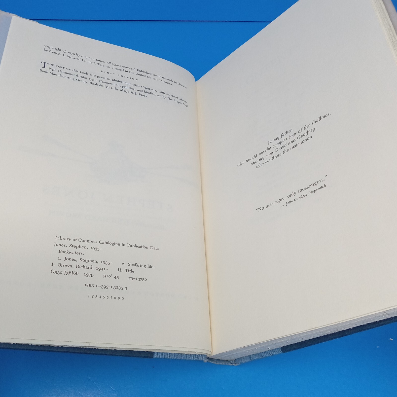 Backwaters: 1979 Hardcover by Stephen Jones