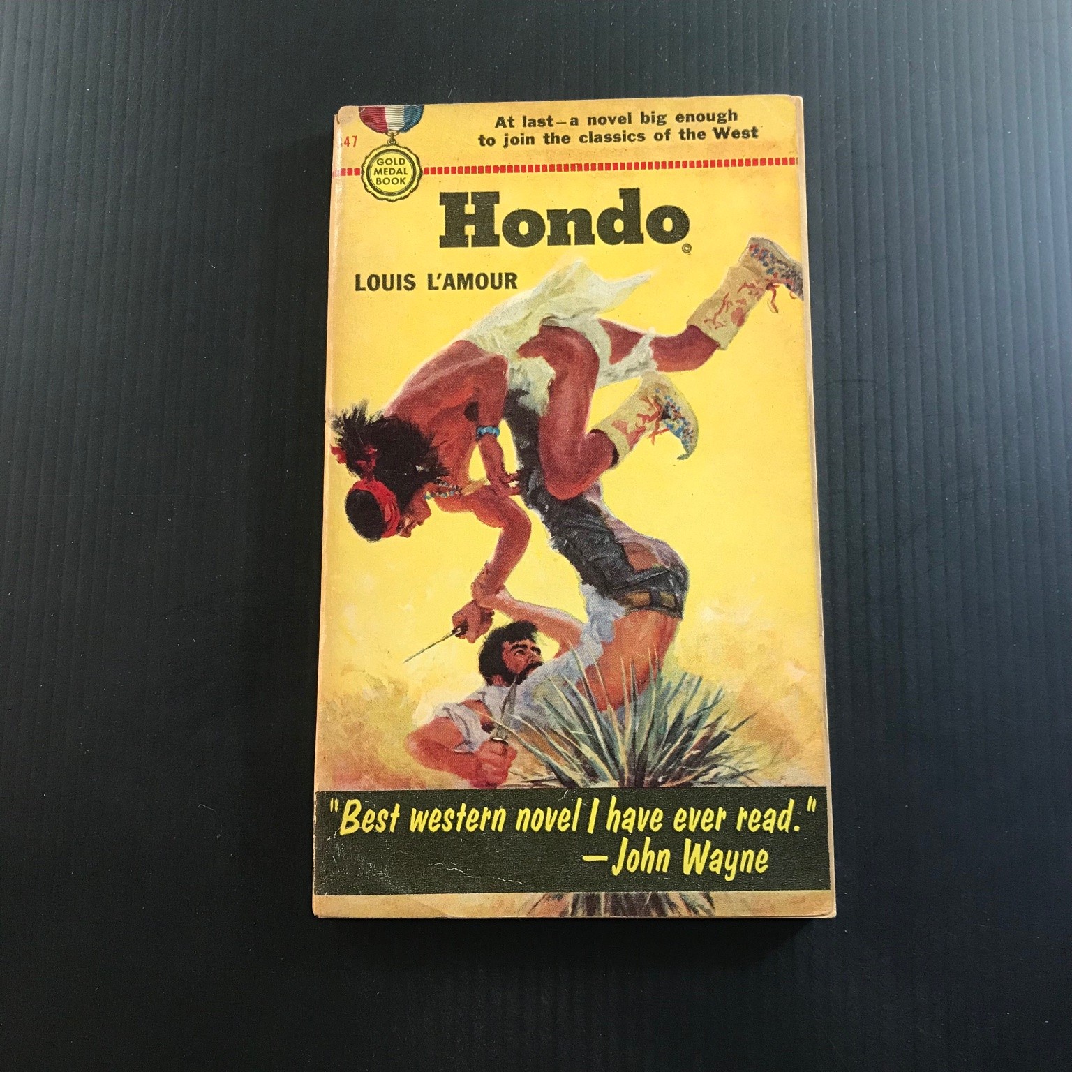 Hondo Louis L’Amour 1953 Gold Medal Book Western John Wayne Movie Tie-in