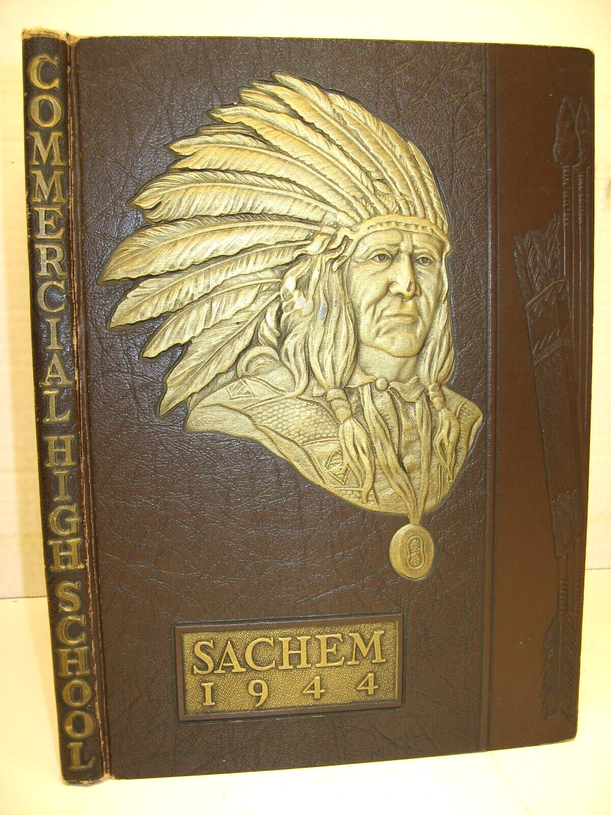 1944 Sachem, Commercial High School (now Wilbur Cross), New Haven, CT Yearbook