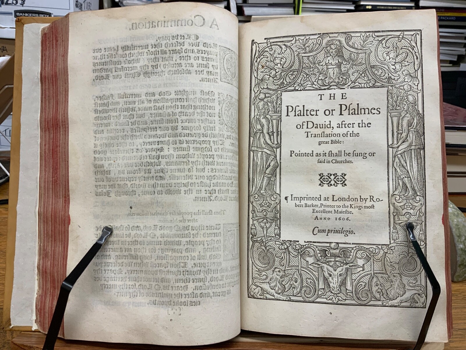 1607 Common Prayer Robert Barker Imprint + Psalms in Meter Thomas Sternhold