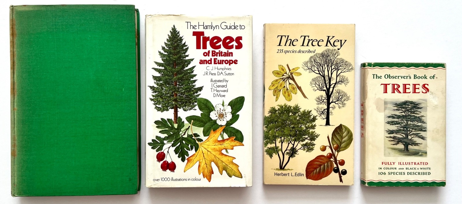 Vintage BRITISH TREES BOOK COLLECTION Edlin COLOUR PLATES Woodland Set OBSERVER