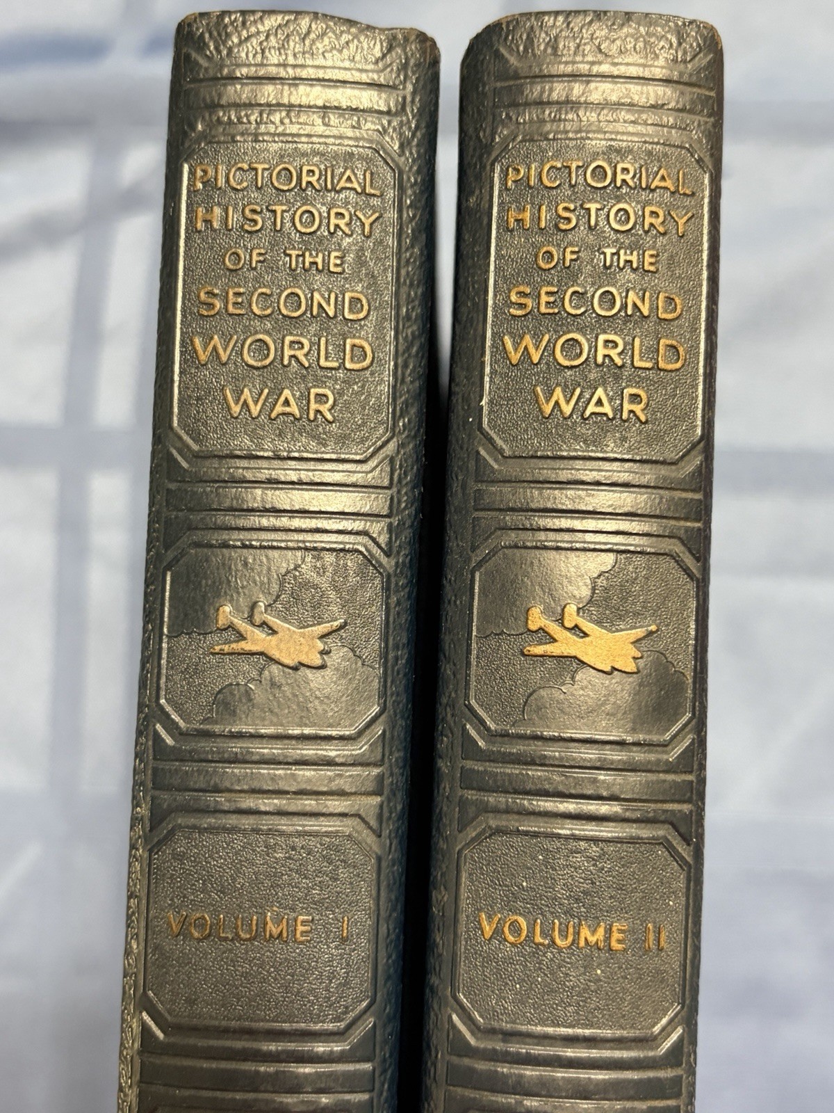 Pictorial History Of The Second World War Wm H Wise & Co 1944 Vols 1 & 2 WWII HC