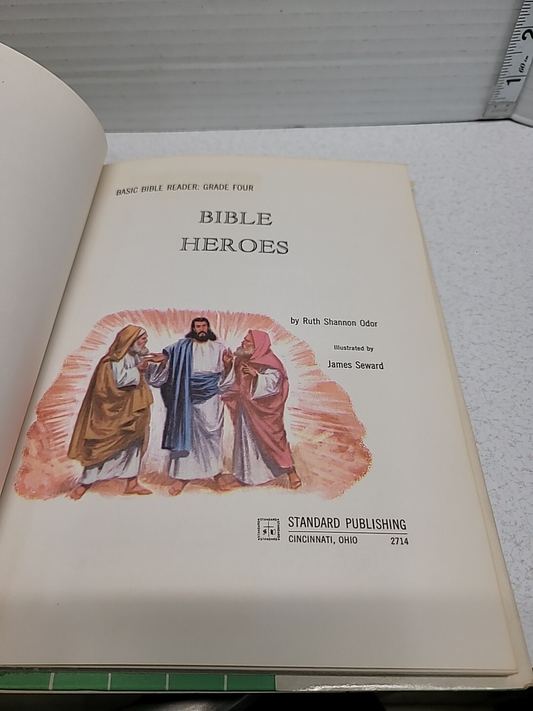 Basic Bible Reader Grade 4 Religious Heroes Ruth Shannon 1963 HC Dust Jacket