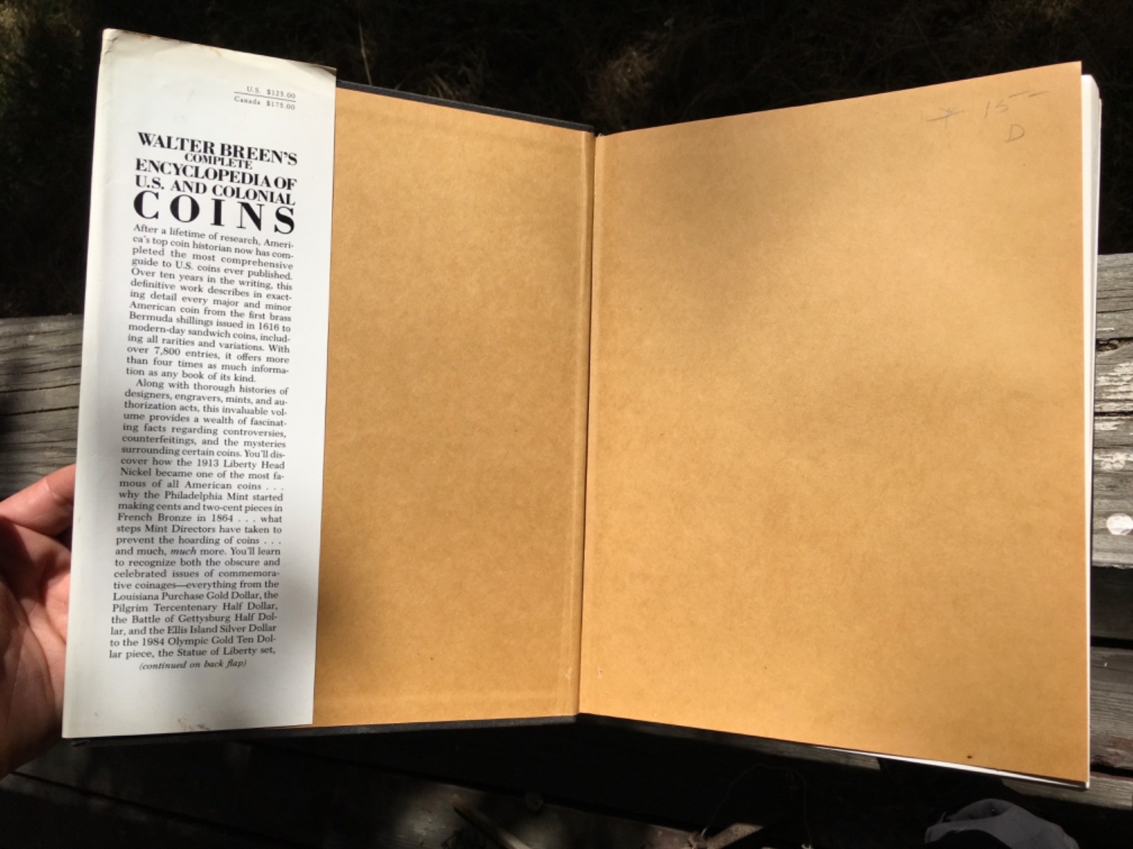 Vintage 1988 Book Walter Breen’s Encyclopedia of U.S. Colonial Coins History Eph