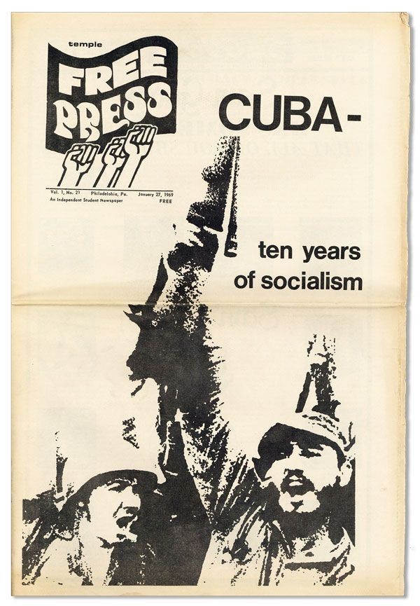 TEMPLE FREE PRESS V.1, N.21 (JAN.27,1969)-PHILADELPHIA UNDERGROUND-R.CRUMB COMIX