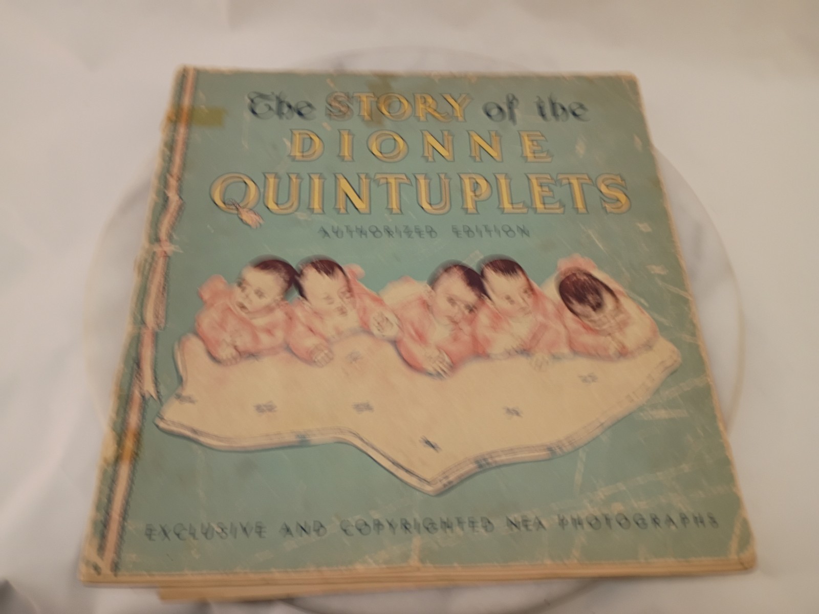Vintage 1935 Story of the Dionne Quintuplets Soft Cover Book History