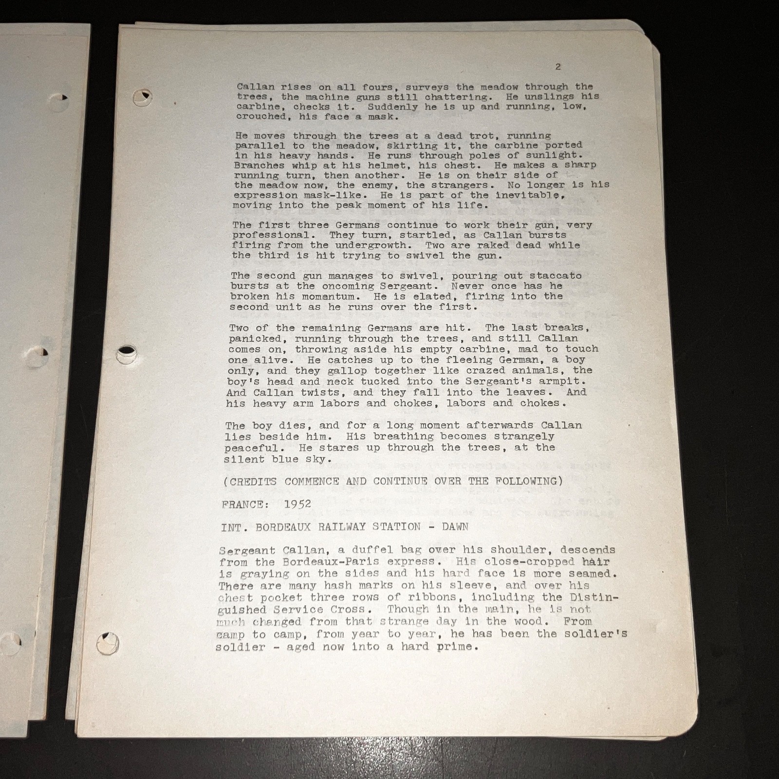 THE SERGEANT 1967 Estimating Script Robert Wise John Flynn Dennis Murphy