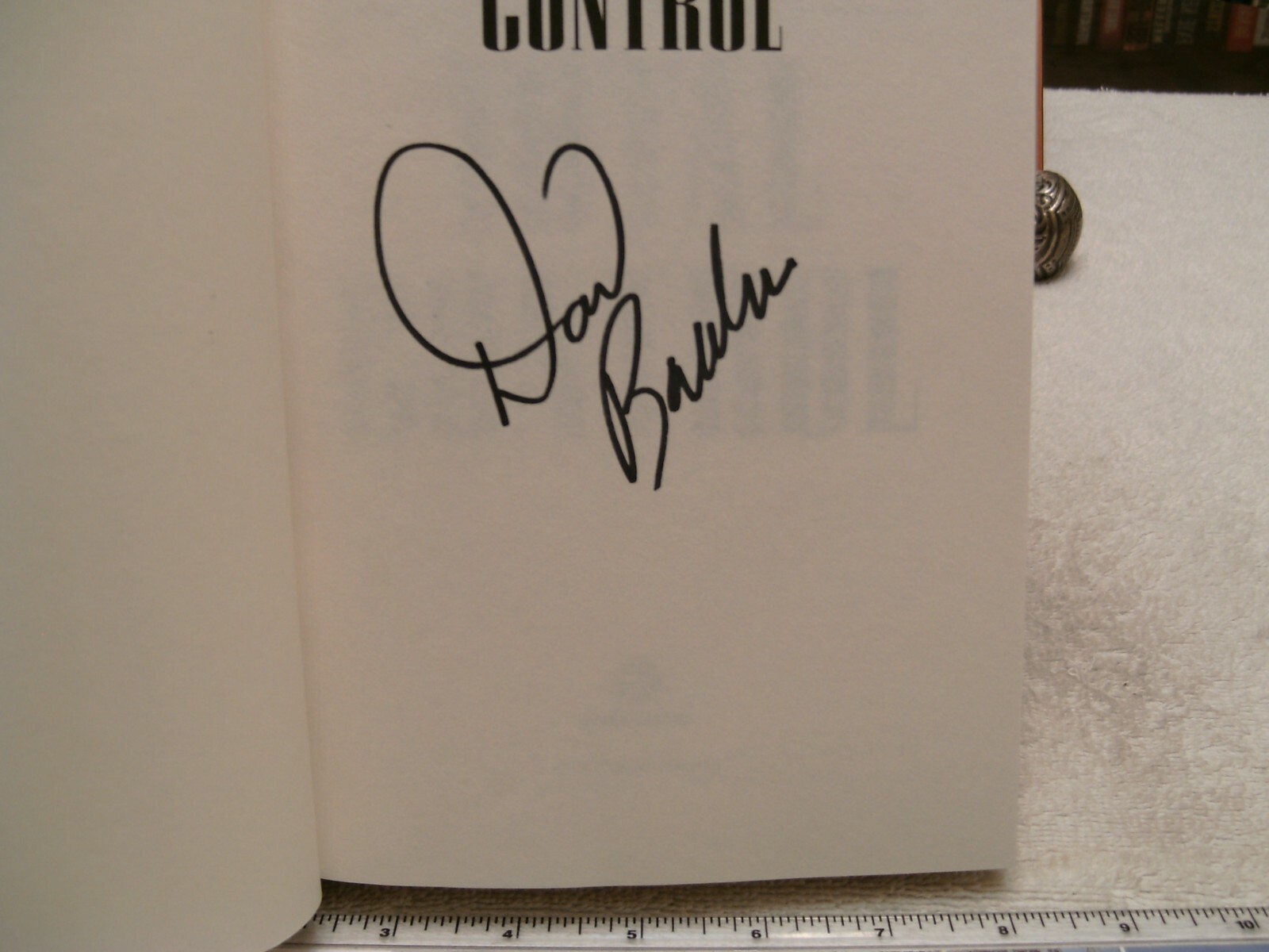 David Baldacci *TOTAL CONTROL* Signed HC/DJ 1st Edition-1st Printing