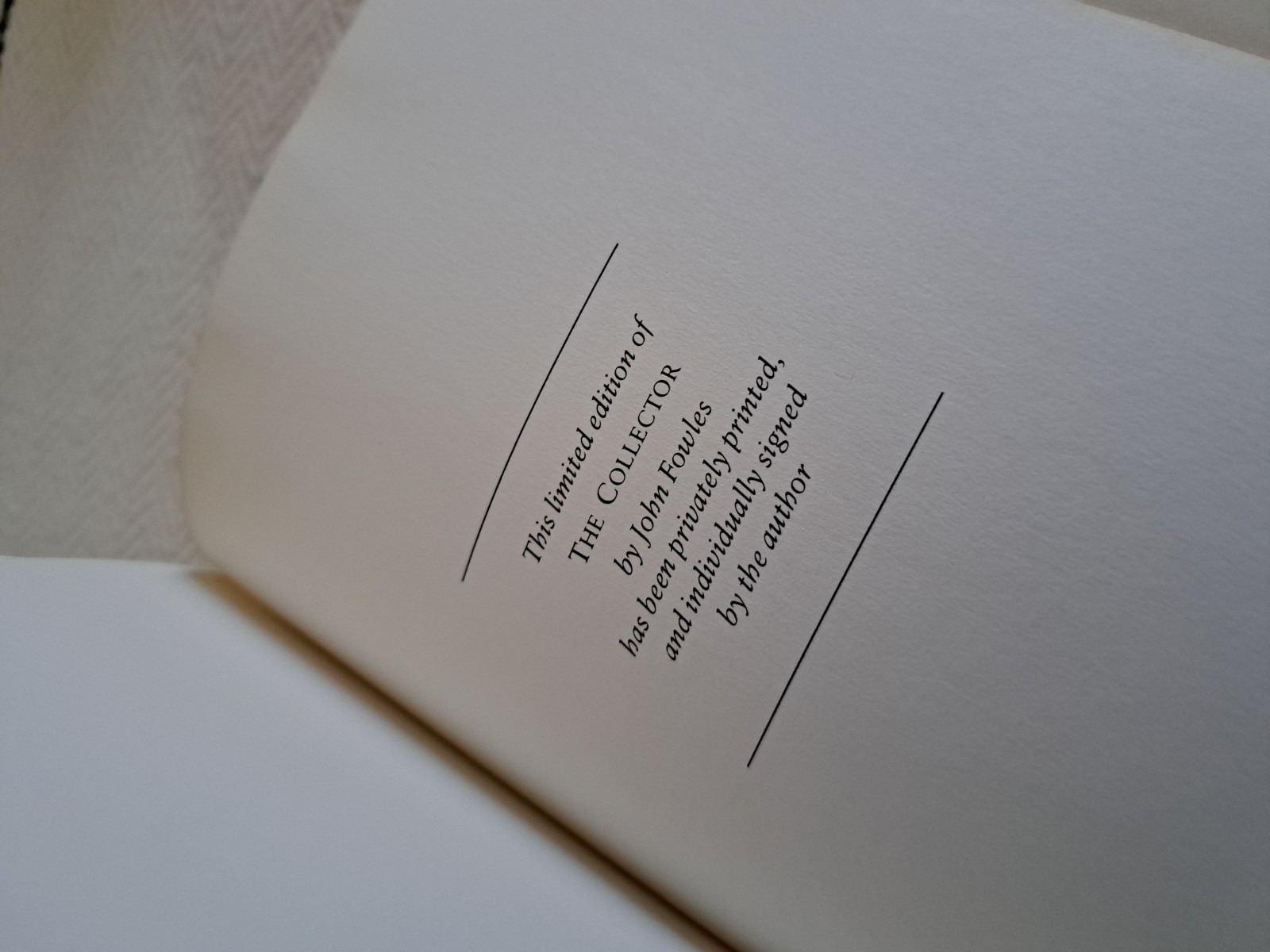 The Collector By John Fowles The Franklin Library SIGNED Limited Luxury Edition