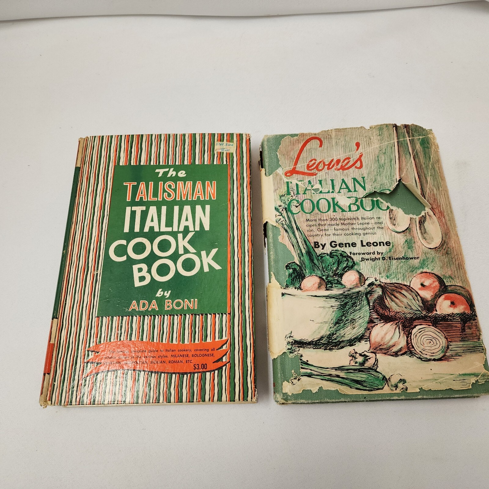 2 Vintage Italian Cookbooks Leone’s & The Talisman – The Italian Cooking Bibles