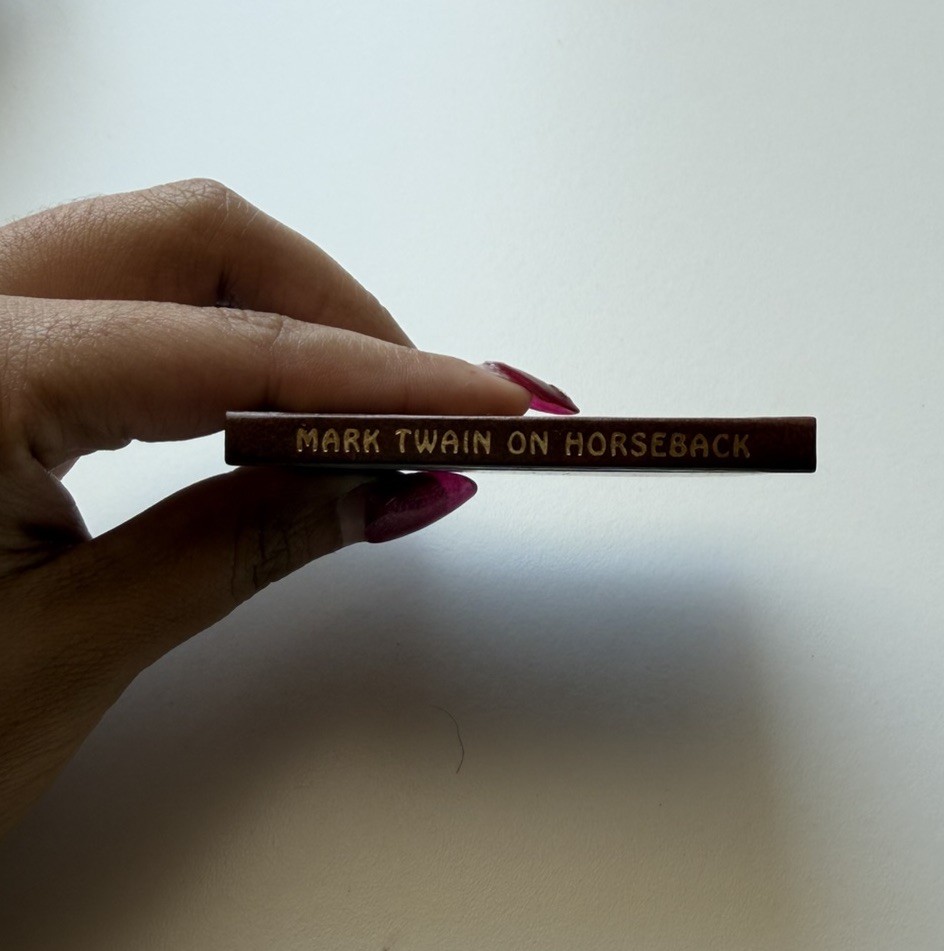 Mark Twain On Horseback Mini Book