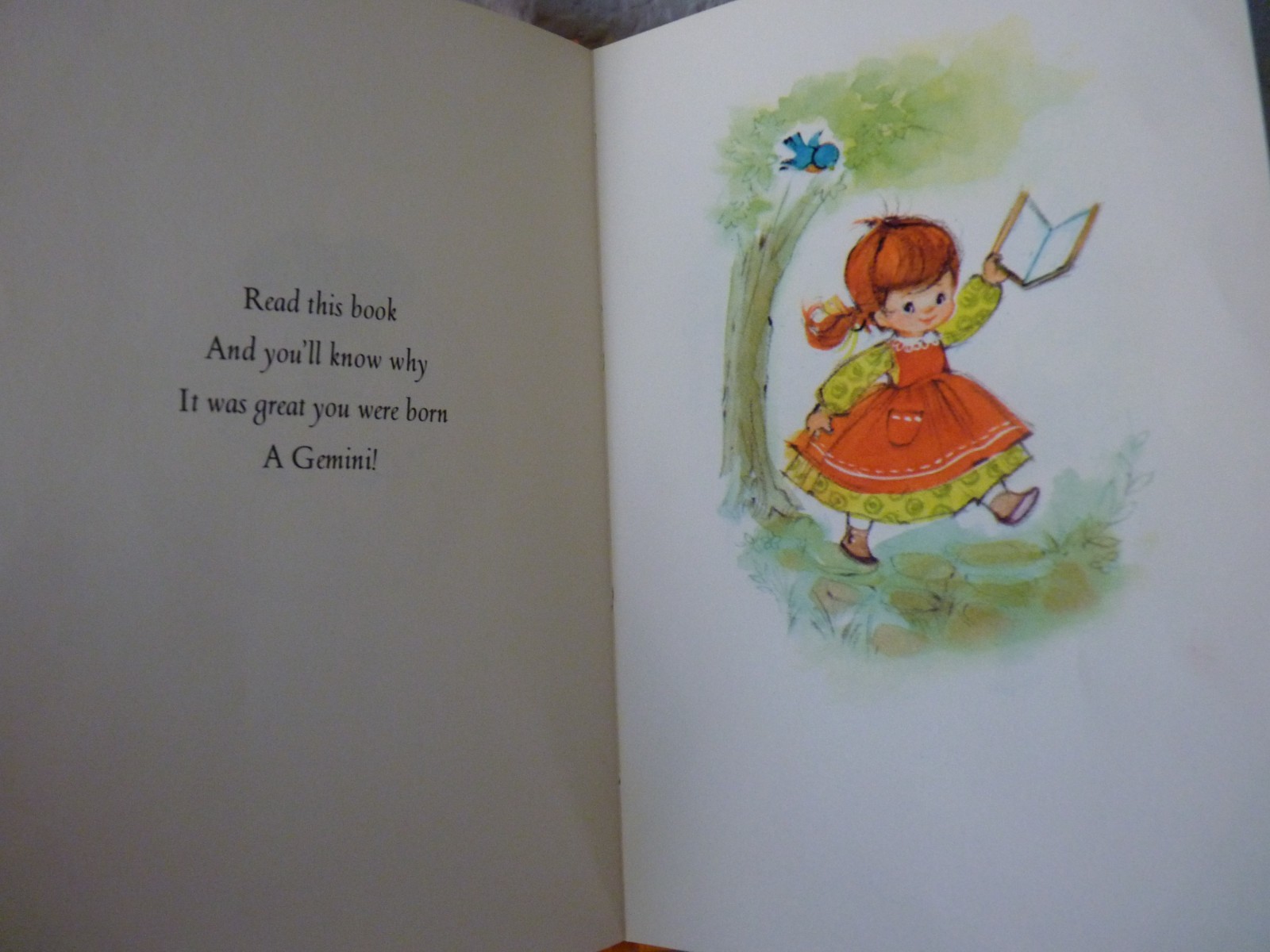 1970 Hallmark ALL ABOUT GEMINI – A Charming Zodiac Profile Mini HB Book