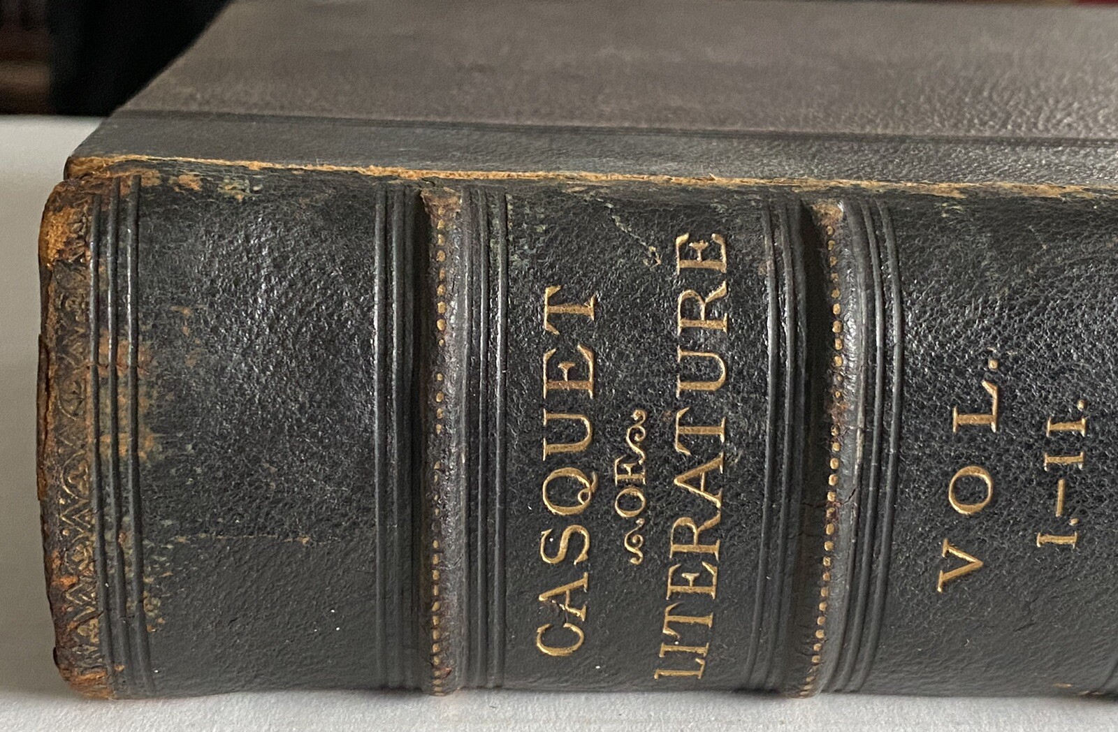 CASQUET OF LITERATURE 1875 VOL. I-II in 1 Volume Partial Leather Gibbon BLACKIE
