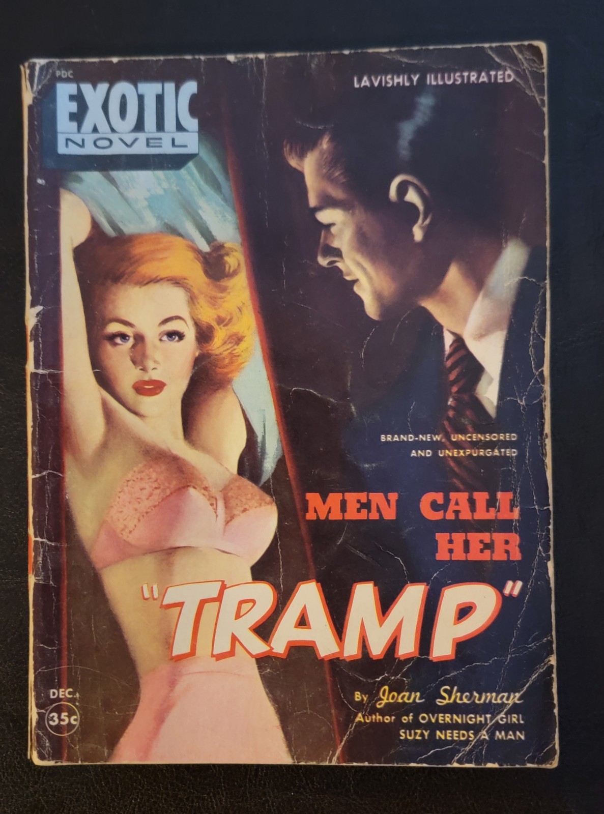 Men Call Her „Tramp“ Joan Sherman Exotic Novel NO# 1950 Raymond Johnson GGA RARE