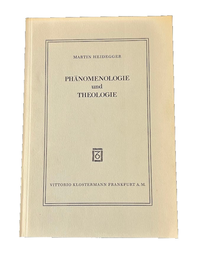 VTG 1970 Handbook Phenomenology and Theology German Edition Paperback