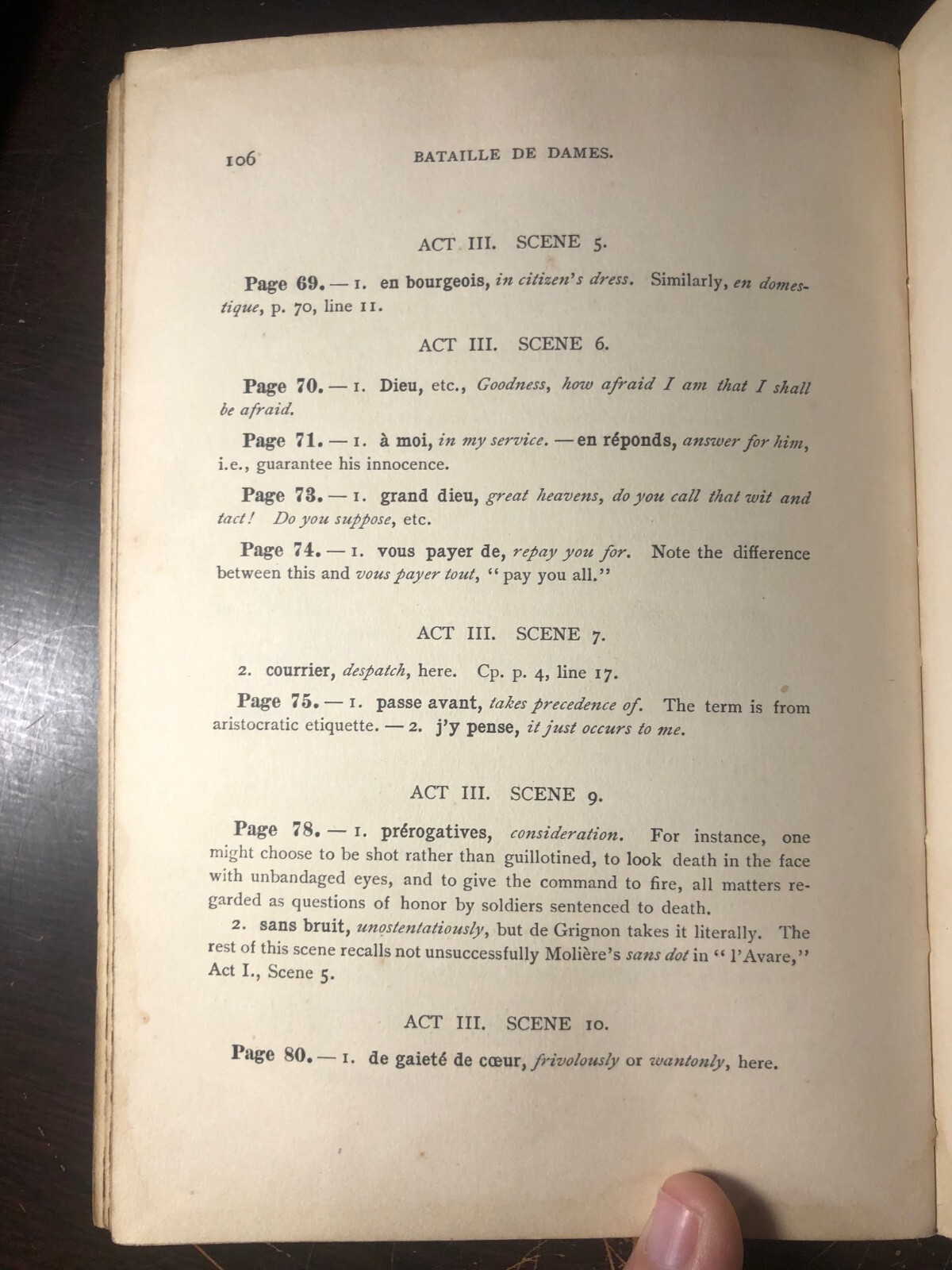 ANTIQUE / Bataille de Dames – Scribe & Legouvé / French Drama / 1896