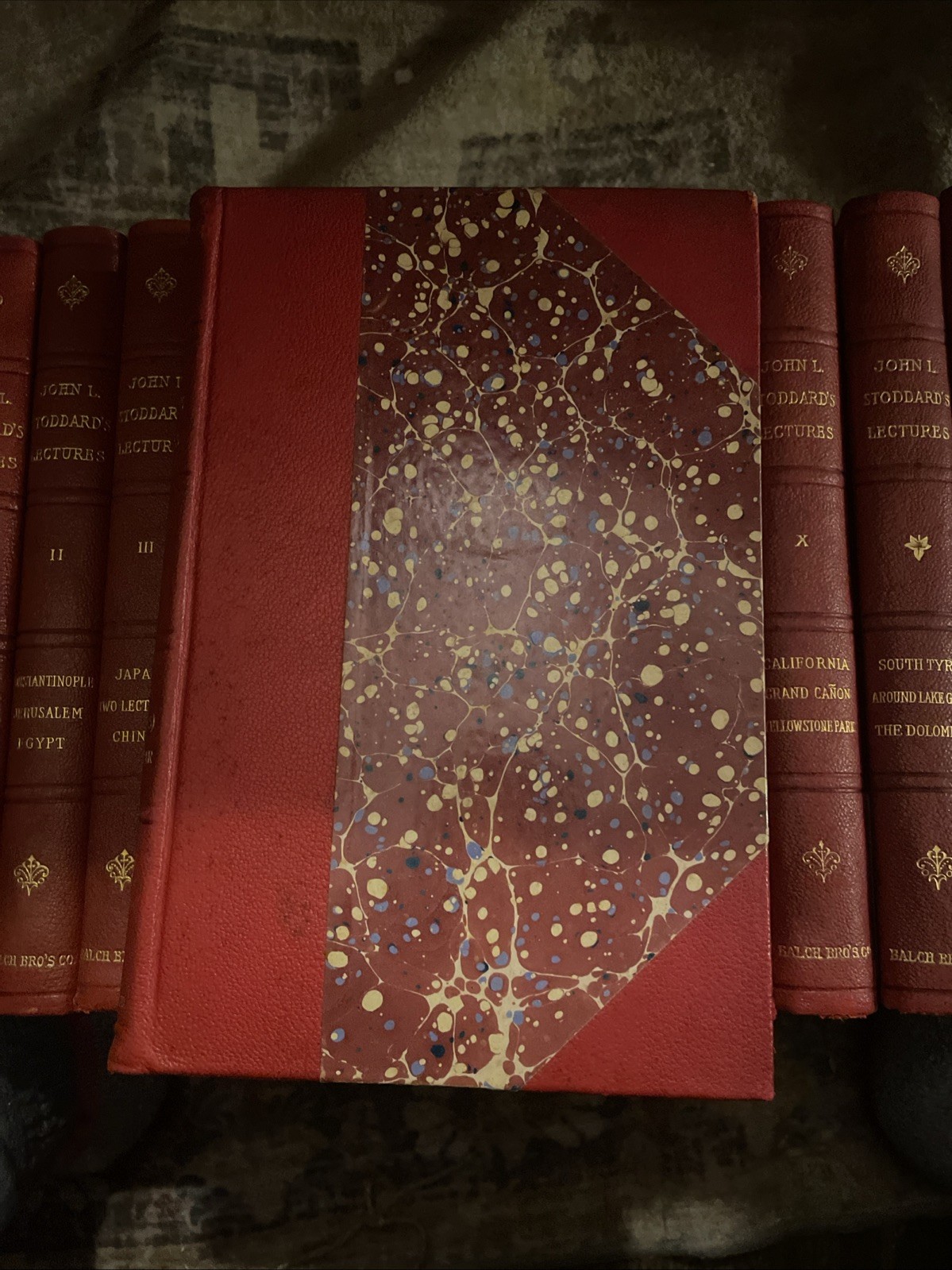 1898 JOHN L. STODDARD’S LECTURES Illustrated & Embellished Volumes (13 Books)