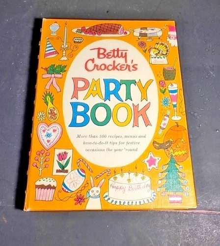 New Sealed Betty Crocker’s Party Book 1960 Classic 500 recipes General Mills