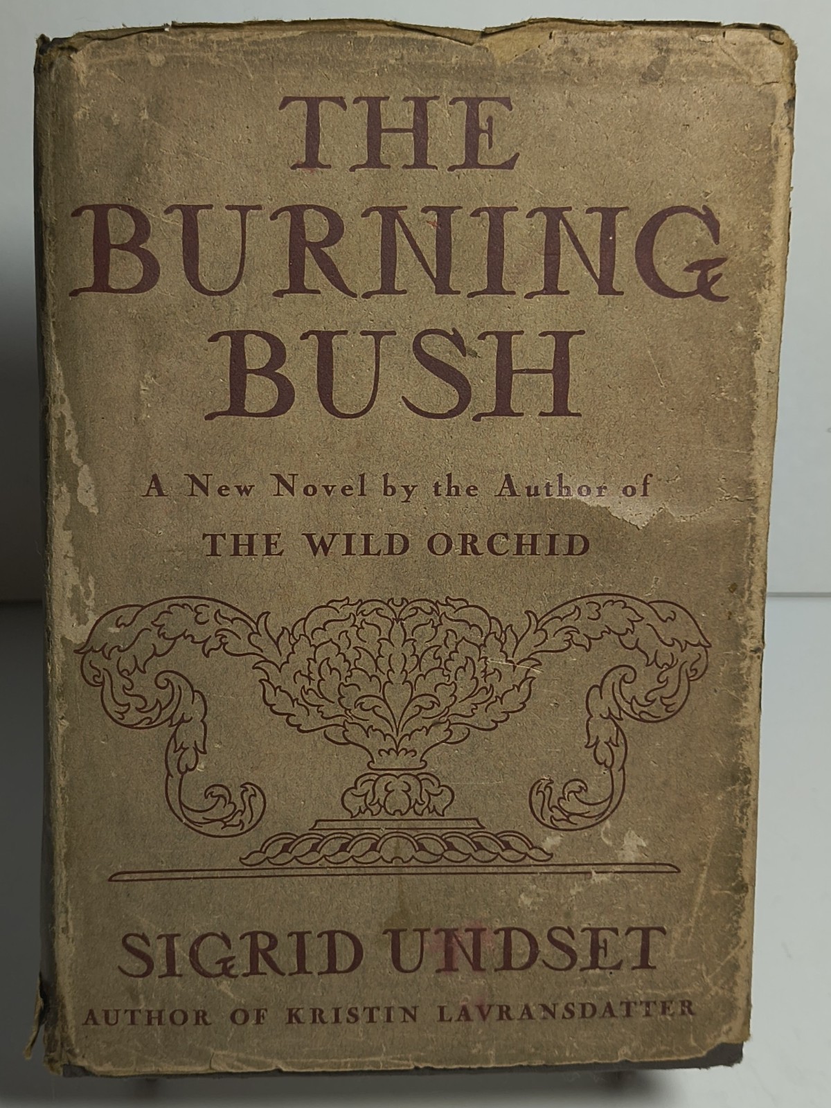 The Burning Bush Sigrid Undset 1932 1st Ed Nobel Prize Author Knopf HC DJ
